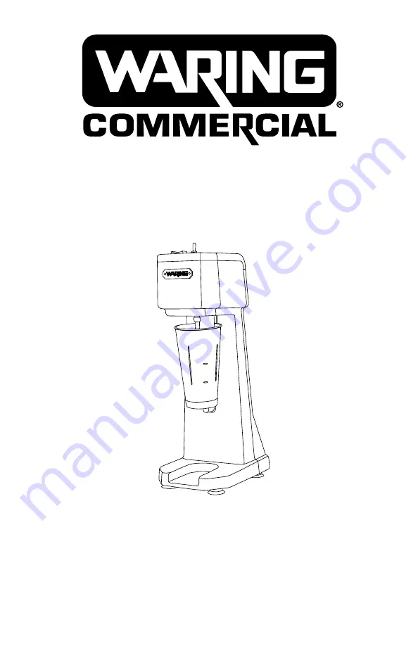 Waring WDM120K Скачать руководство пользователя страница 1