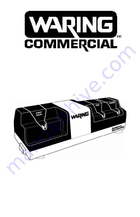 Waring WKS800E/K Скачать руководство пользователя страница 1