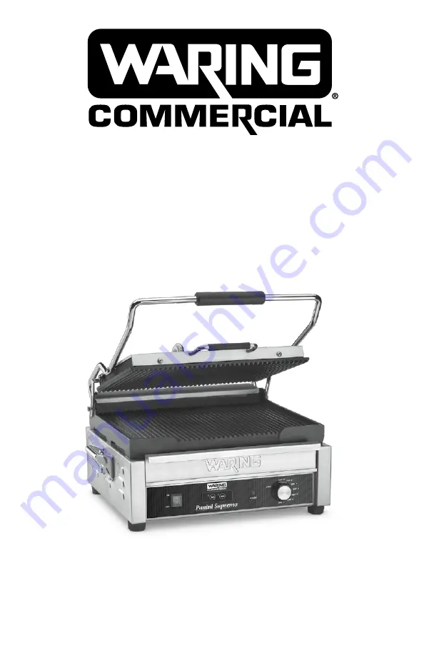 Waring WPG250TSWE Instructions Manual Download Page 1