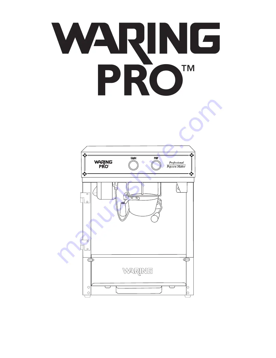 Waring WPM40 Instruction Book Download Page 1