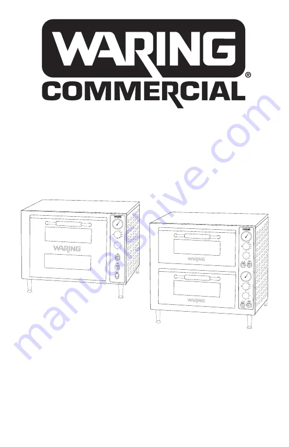 Waring WPO700 Instruction Book Download Page 1