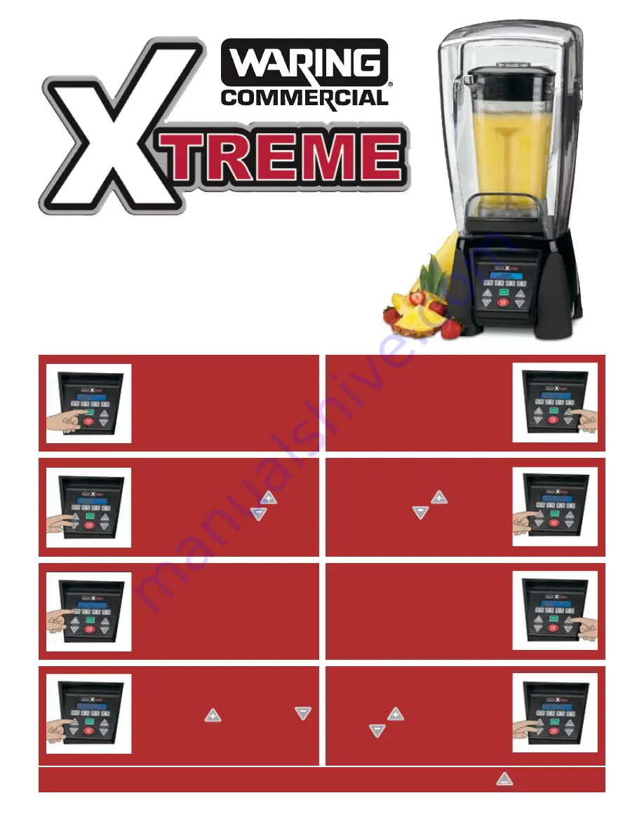 Waring Xtreme MX1300XT/PS Скачать руководство пользователя страница 2