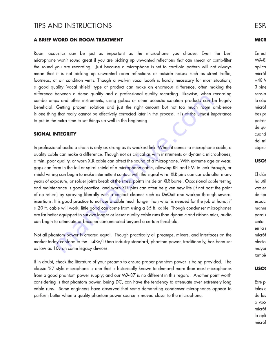 Warm Audio WA-47 Manual Download Page 8