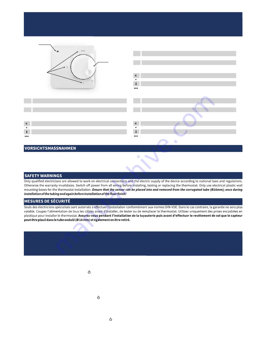 Warm-On TP 510 Operating Instructions Manual Download Page 2