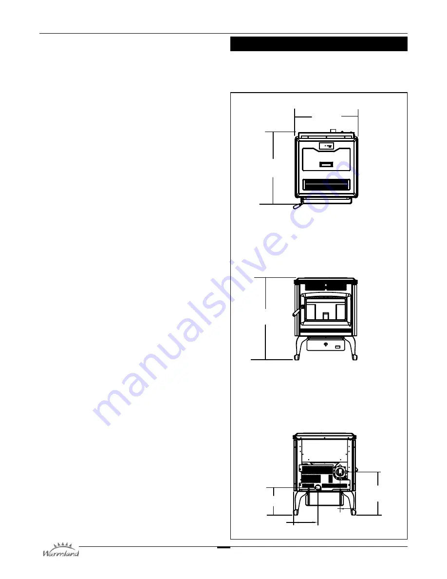 Warmland PS45 Classic Series A Installation And Operating Instructions Manual Download Page 5