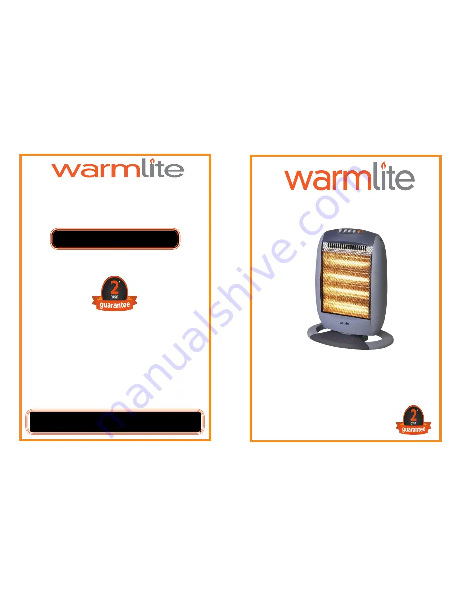 Warmlite WL42002 Instruction Manual Download Page 1