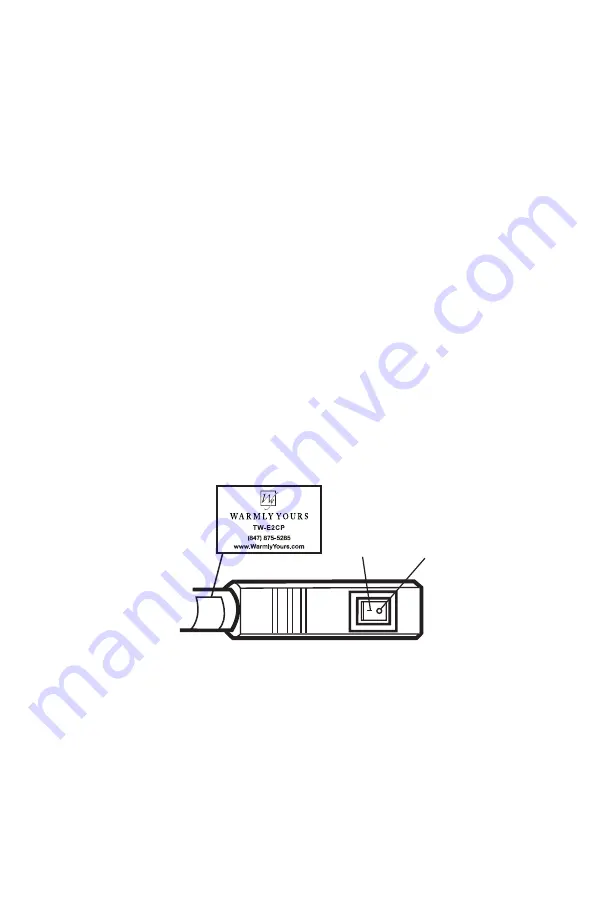 WarmlyYours TW-E2CP Installation & Operation Manual Download Page 12