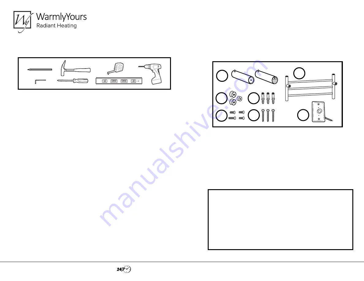 WarmlyYours TWS1-HRN08 Installation Manual Download Page 1