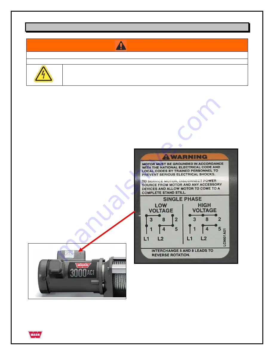 Warn 3000ACI User Manual Download Page 122