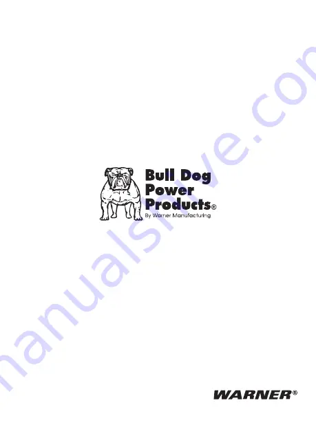 Warner Manufacturing Bull Dog Power Products 11066 Скачать руководство пользователя страница 13