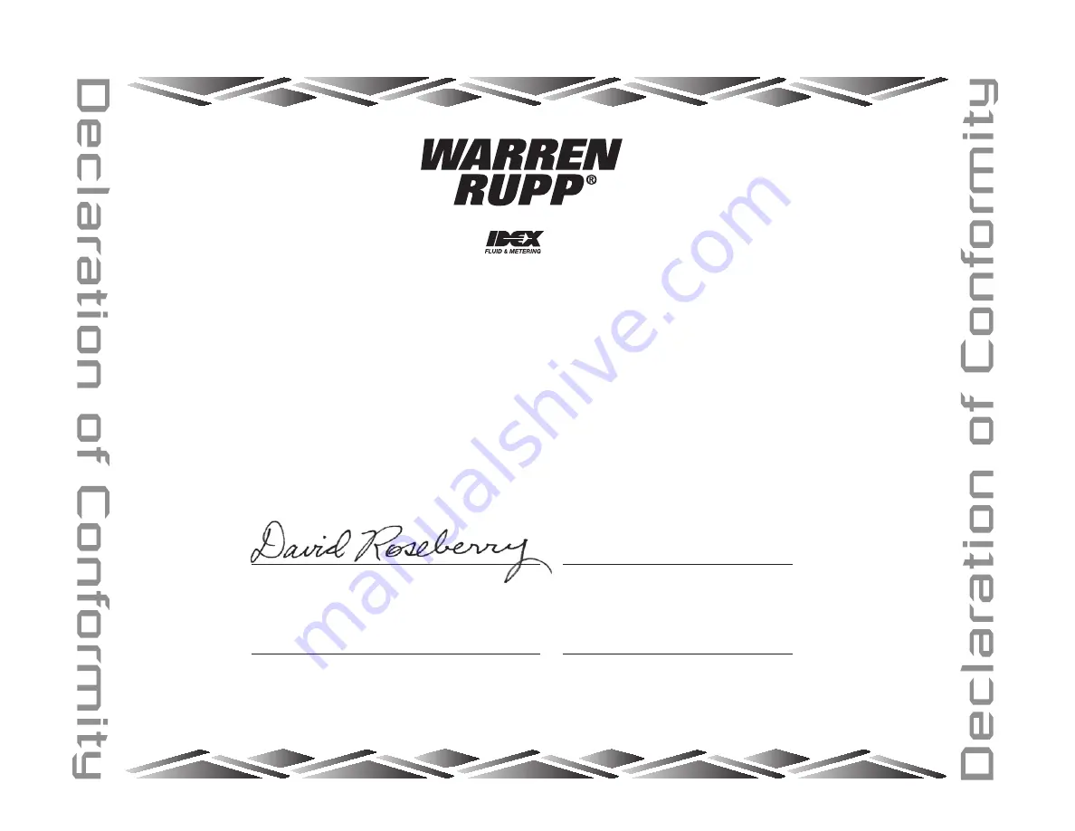 Warren rupp S05B2K1TPBS000 Service & Operating Manual Download Page 34