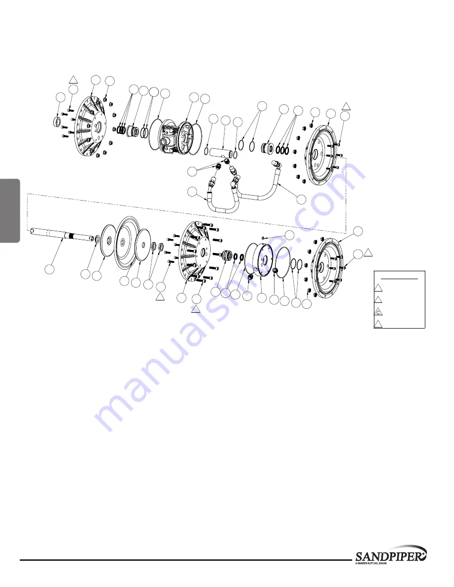 Warren rupp SANDPIPER HP20 Service & Operating Manual Download Page 14