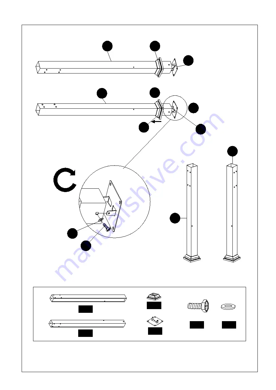 Warren Pergola HFZP04010 Owner'S Manual Download Page 8