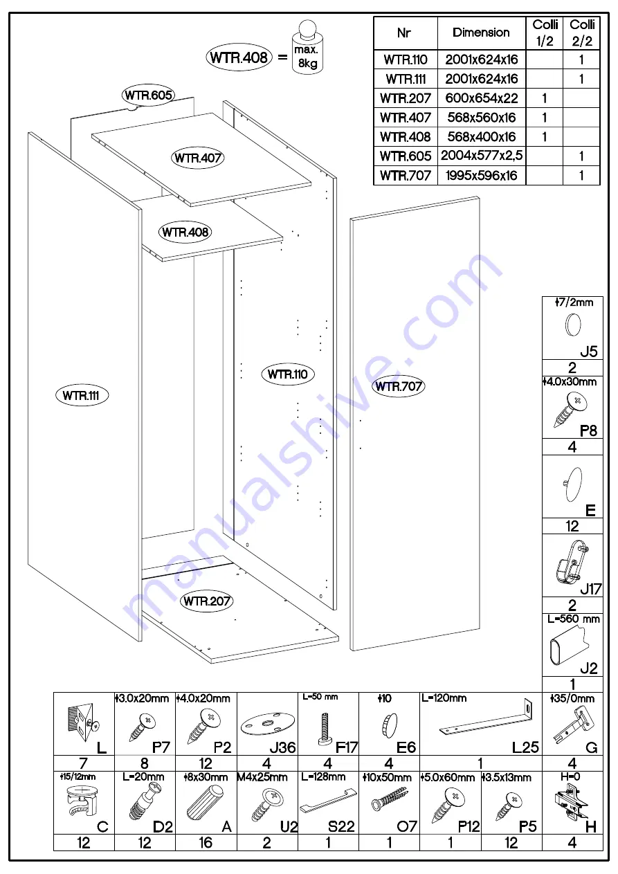 WASHTOWER WSCN061 Скачать руководство пользователя страница 12