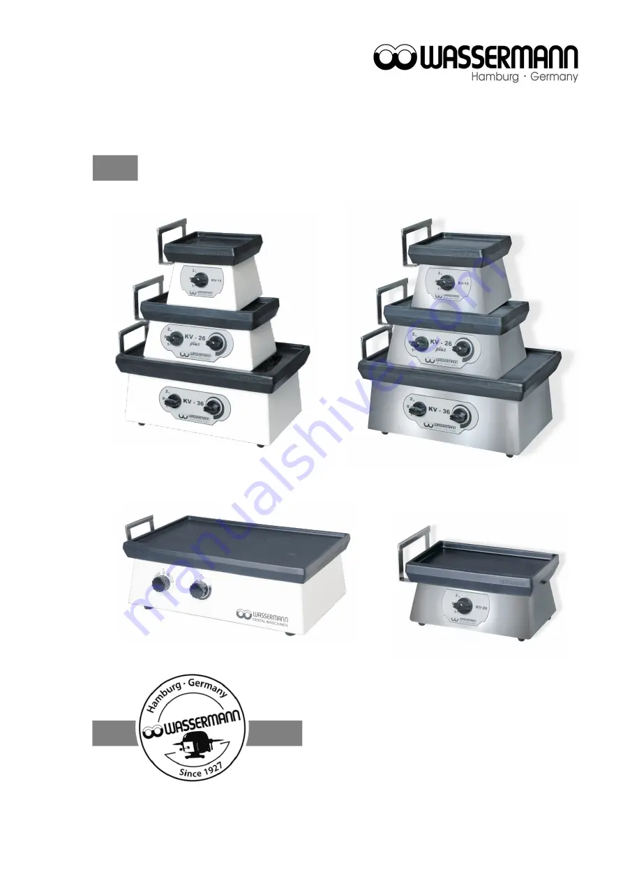 Wassermann Dental-Maschinen KV-16 User Manual Download Page 2