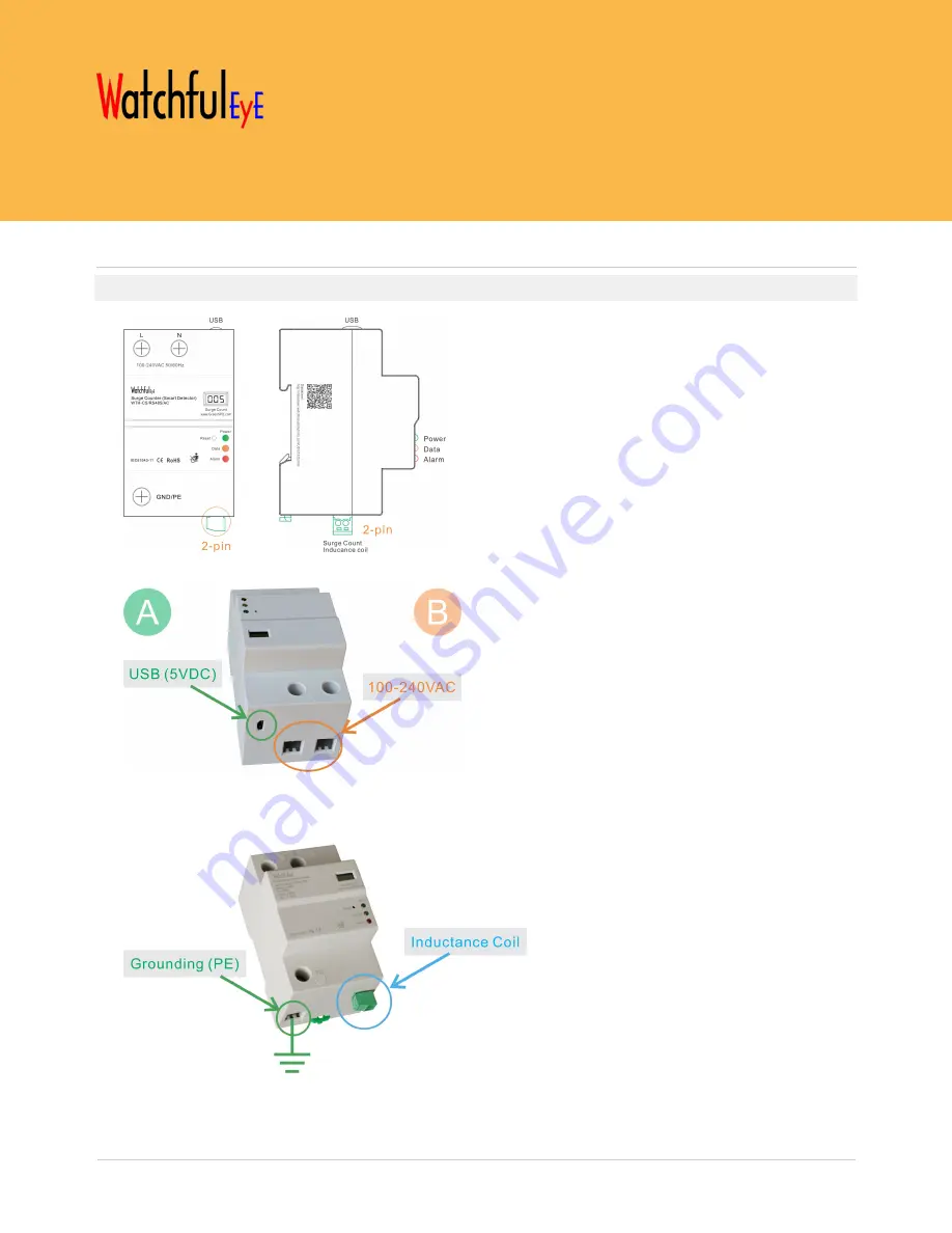 WatchfulEye WTH-CS/RS485 Series User Manual Download Page 9