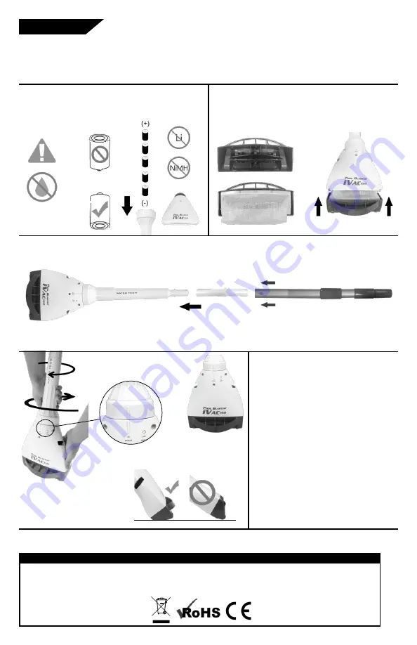 Water Tech Pool Blaster iVac 150 Скачать руководство пользователя страница 16