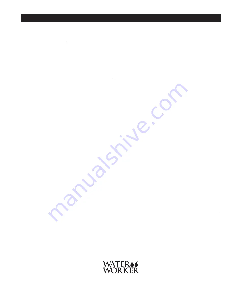 Water Worker HT2B Installation Manual Download Page 8