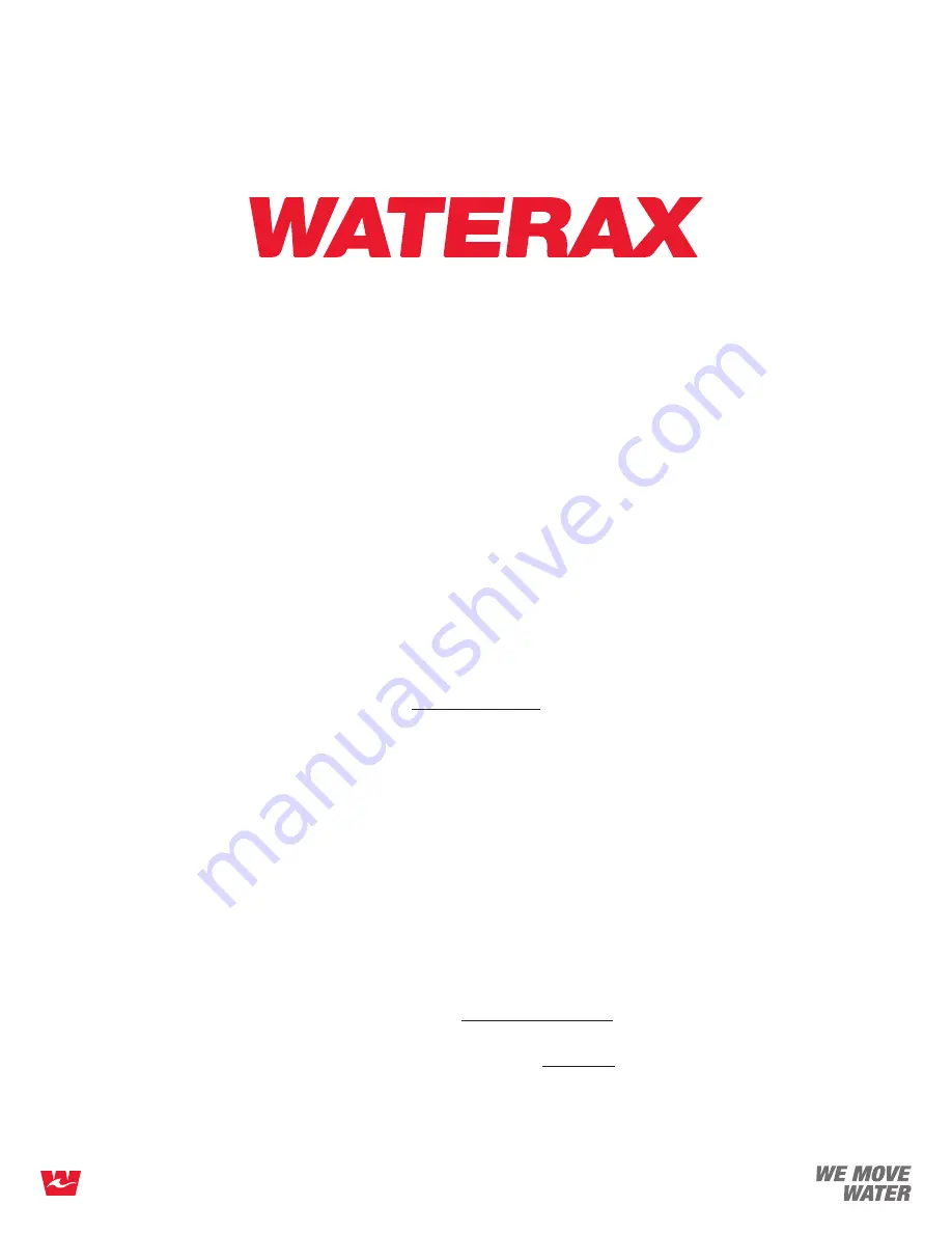 Waterax BB-4-18 Quick Manual Download Page 6