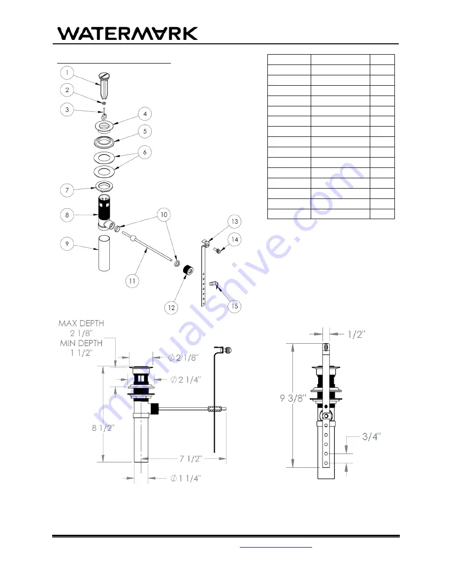 Watermark MPU7 Quick Start Manual Download Page 1