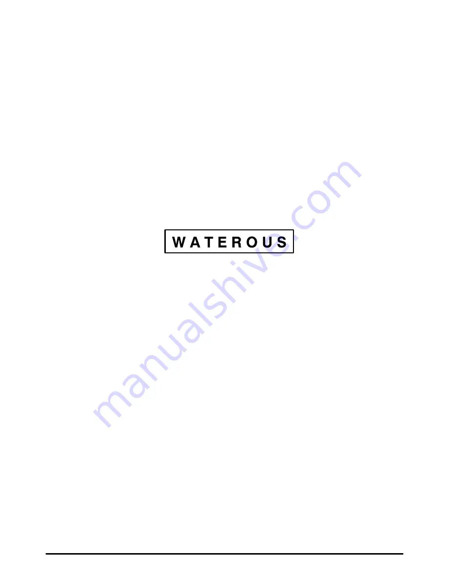 Waterous Floto-pump IL1330 Operation & Maintenance Manual Download Page 20