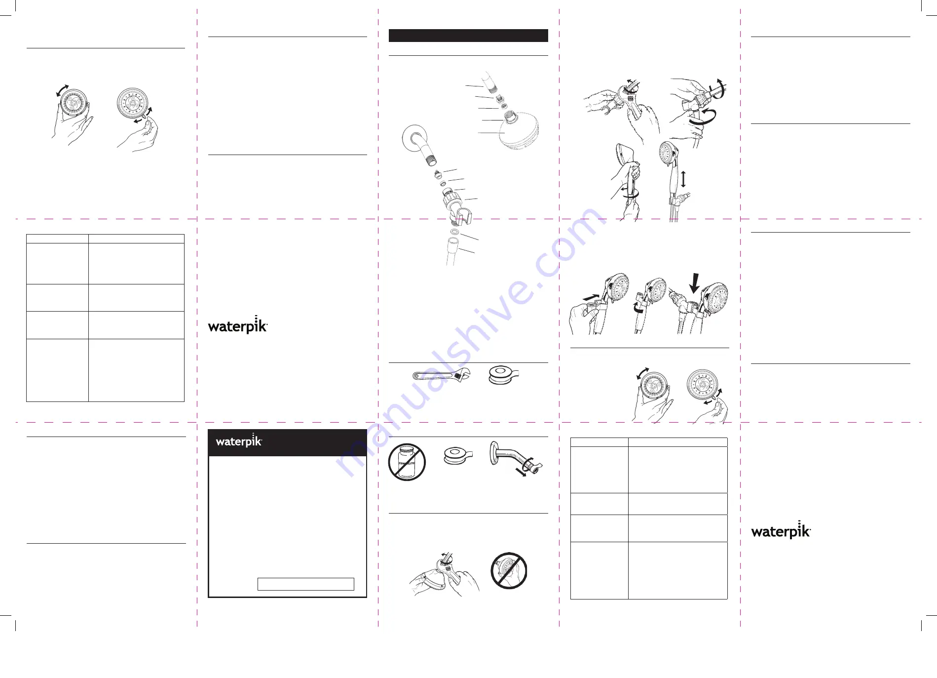 Waterpik Technologies FN 20012813-F AB Instruction Manual Download Page 2