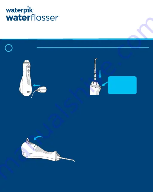 Waterpik waterflosser 500 Series Quick Start Manual Download Page 1