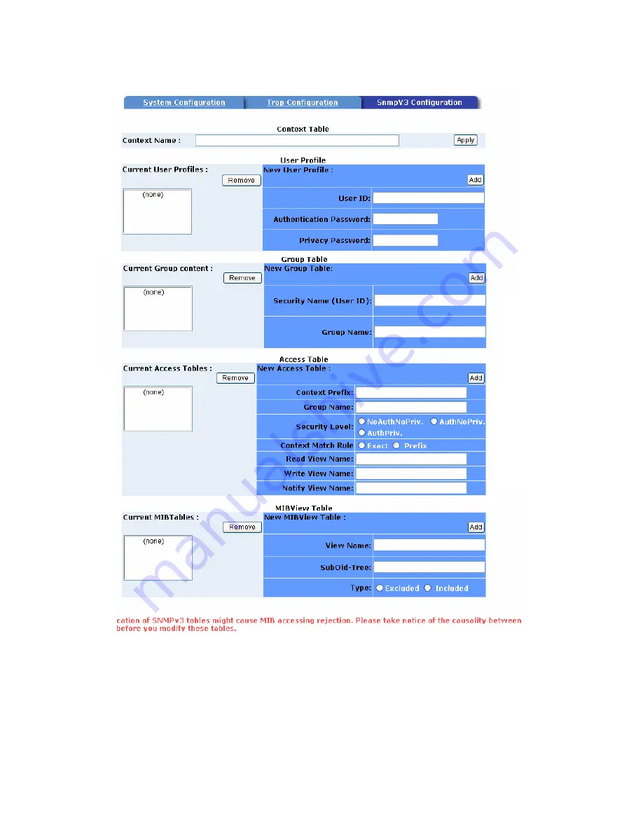 Waters Network Systems GSM1009-1SFP Operating Manual Download Page 75