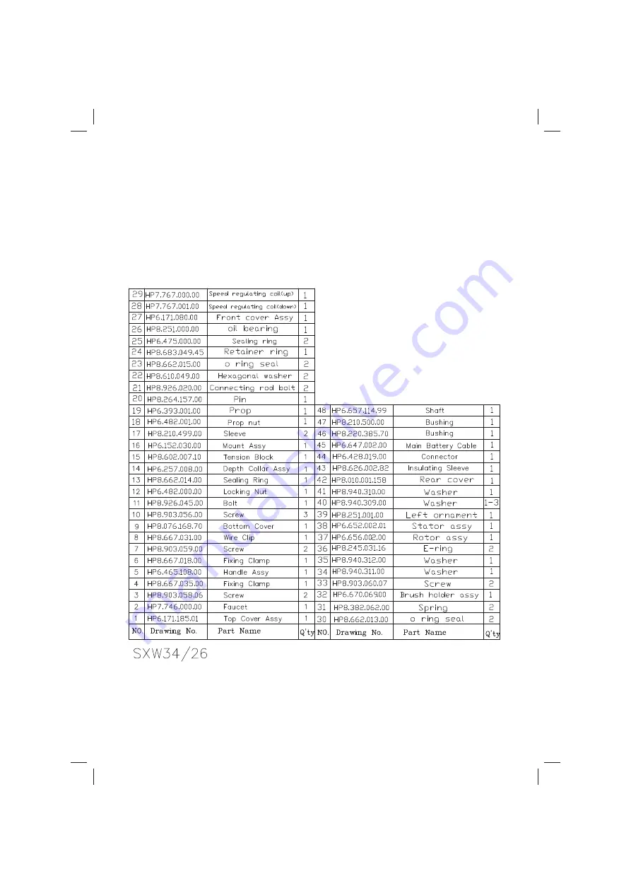 Watersnake SXW 65/42 Owner'S Manual Download Page 21