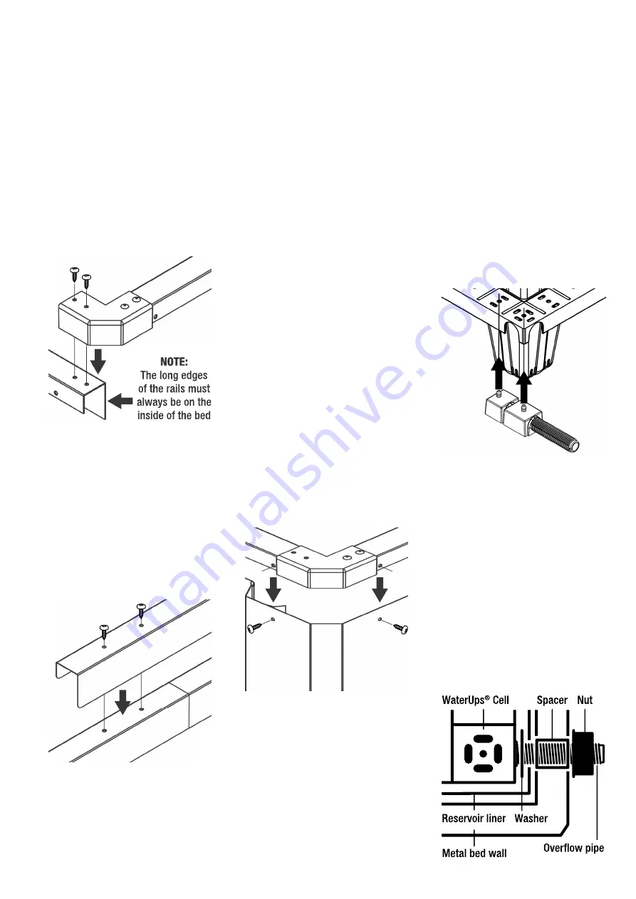 WaterUps Oasis 1680 Wicking Bed Assembly Manual Download Page 3