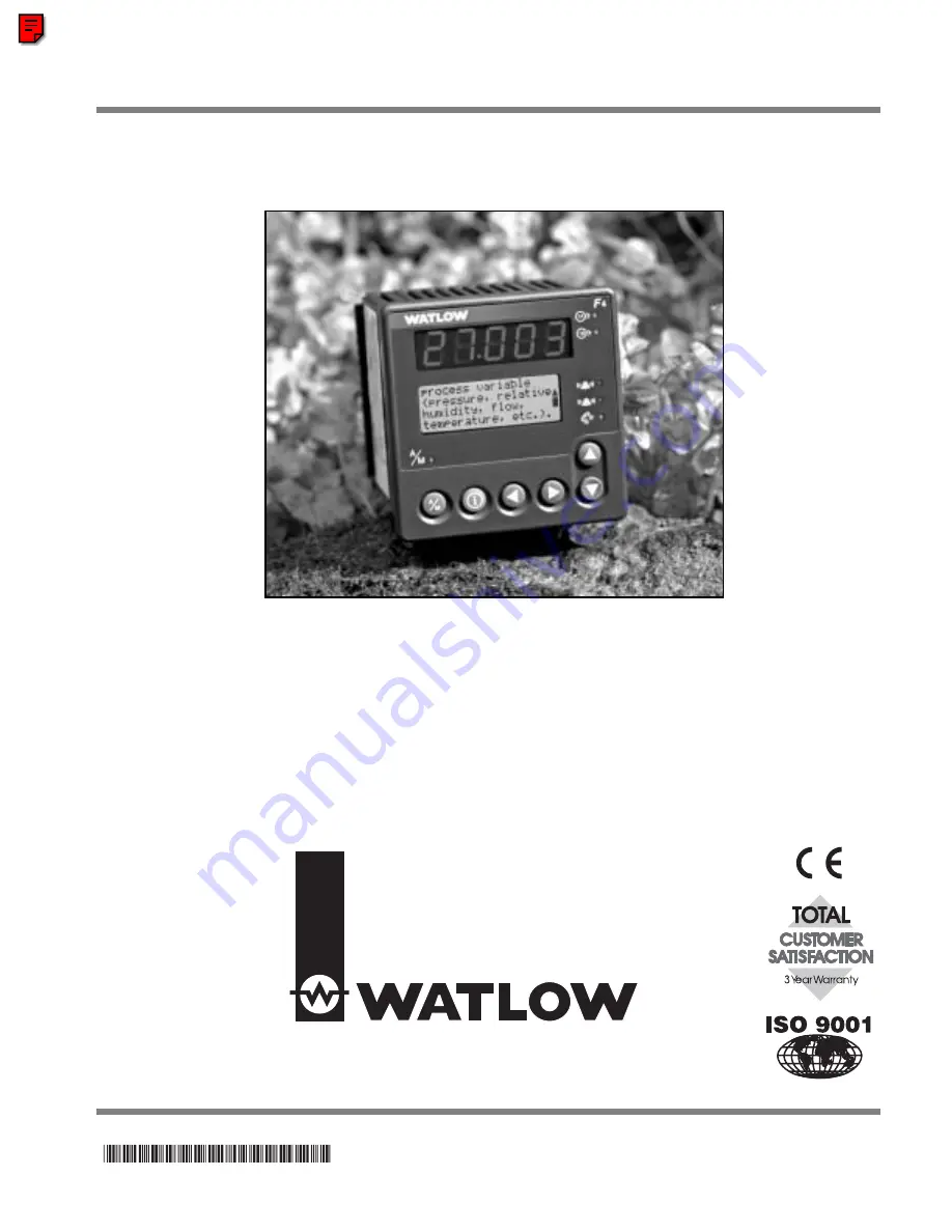 Watlow F4P Series Скачать руководство пользователя страница 1