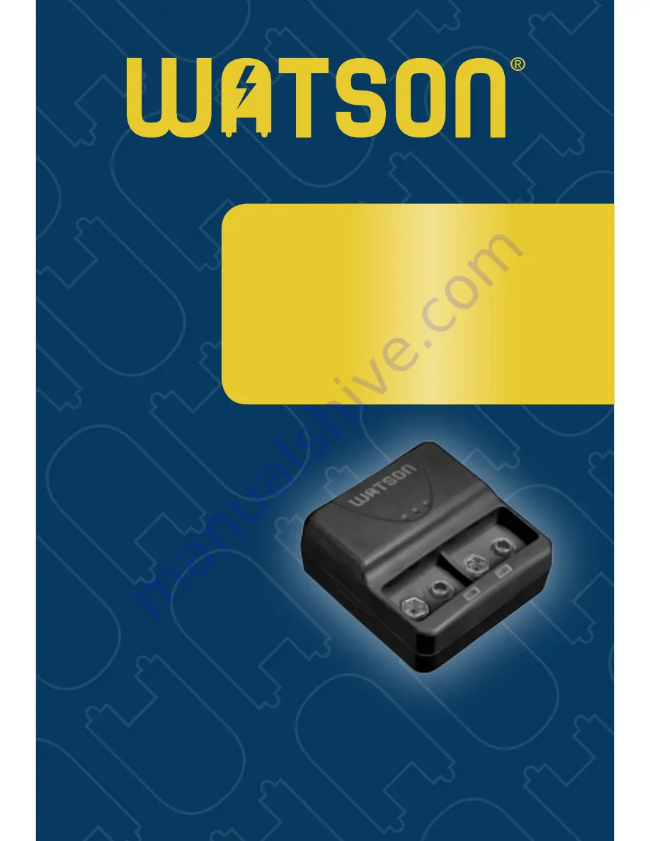 WATSON 2-Bay 9V Owner'S Manual Download Page 1