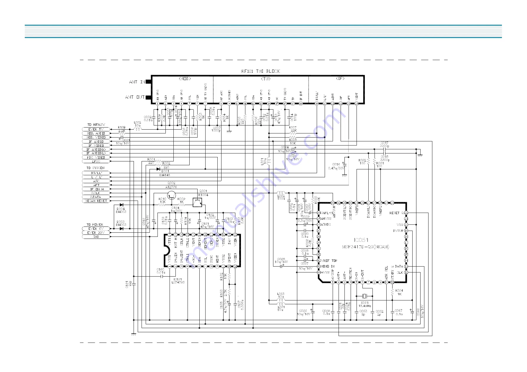 WATSON VR-3780 Service Manual Download Page 22