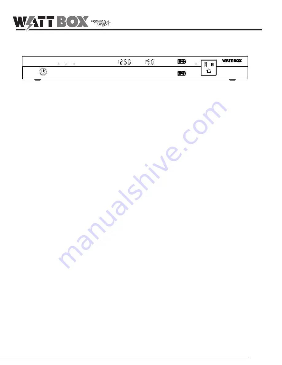 watt box WB-600-FP Скачать руководство пользователя страница 1