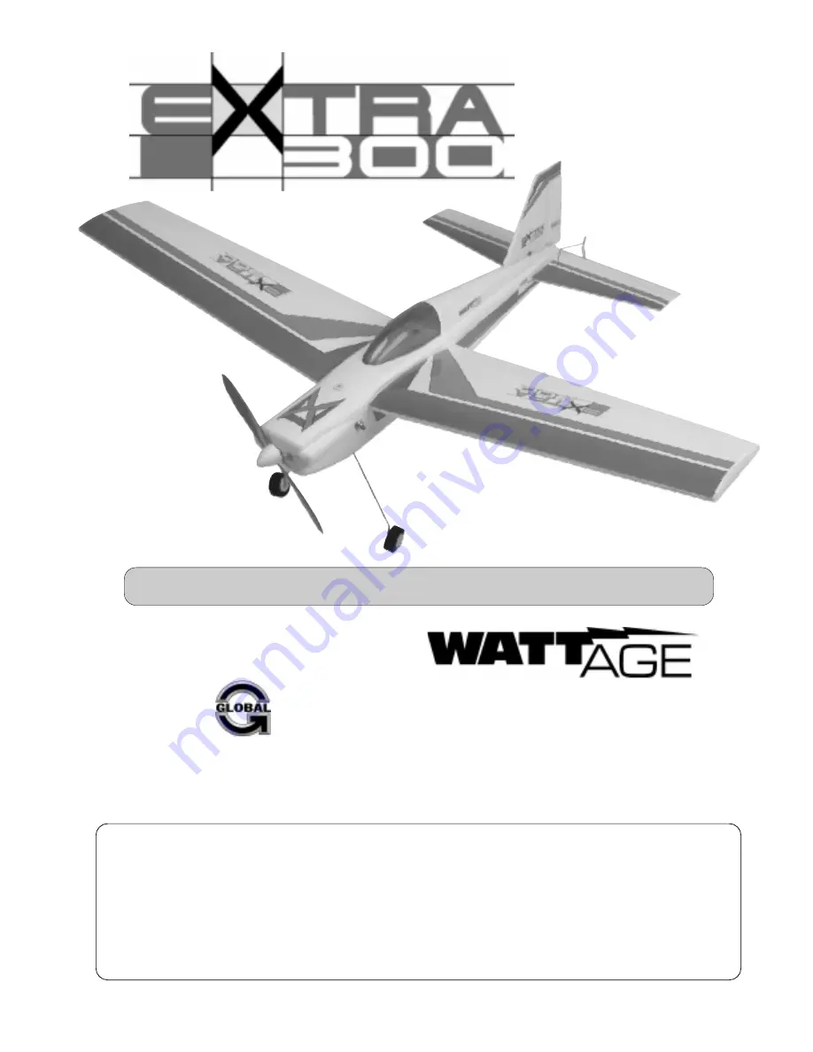 WattAge Extra 300 RTF Скачать руководство пользователя страница 1