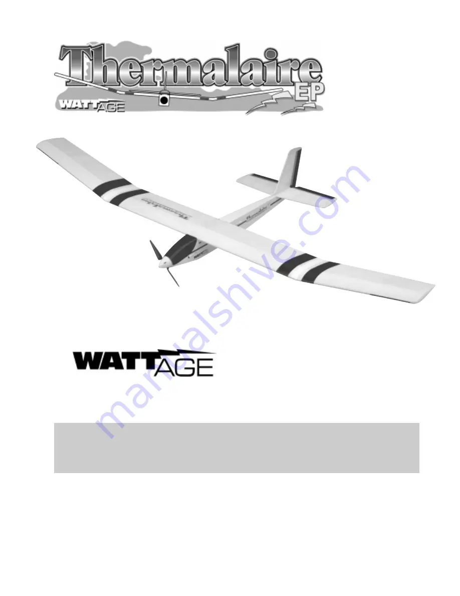 WattAge Thermalaire EP RTF Instruction Manual Download Page 1