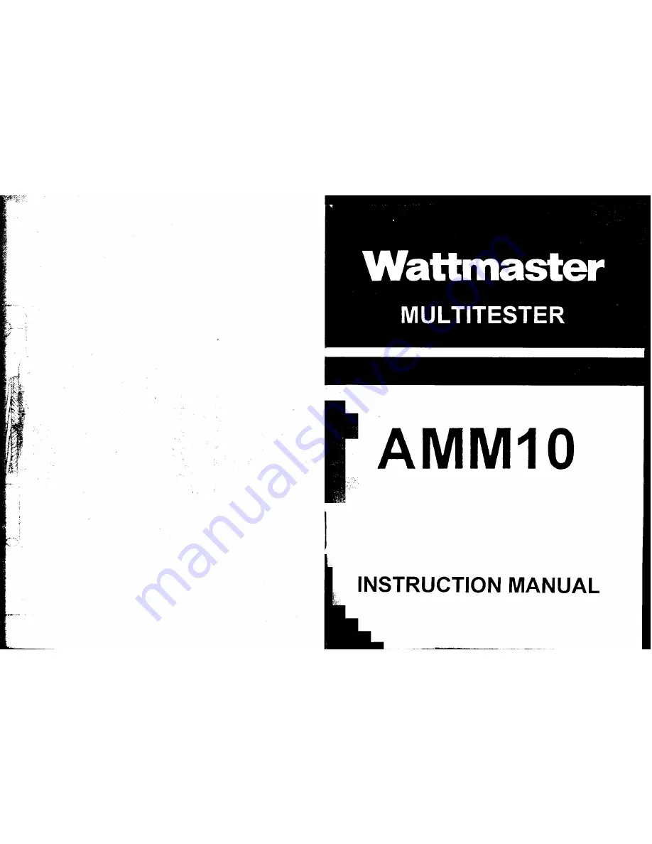 WattMaster AMM10 Скачать руководство пользователя страница 1