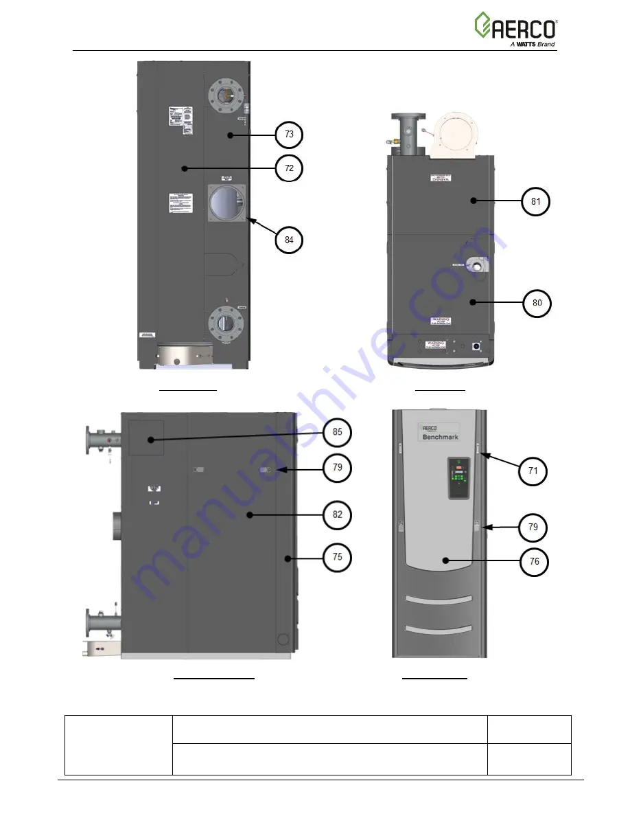 Watts AERCO Benchmark OMM-0121 Operation And Maintenance Manual Download Page 130