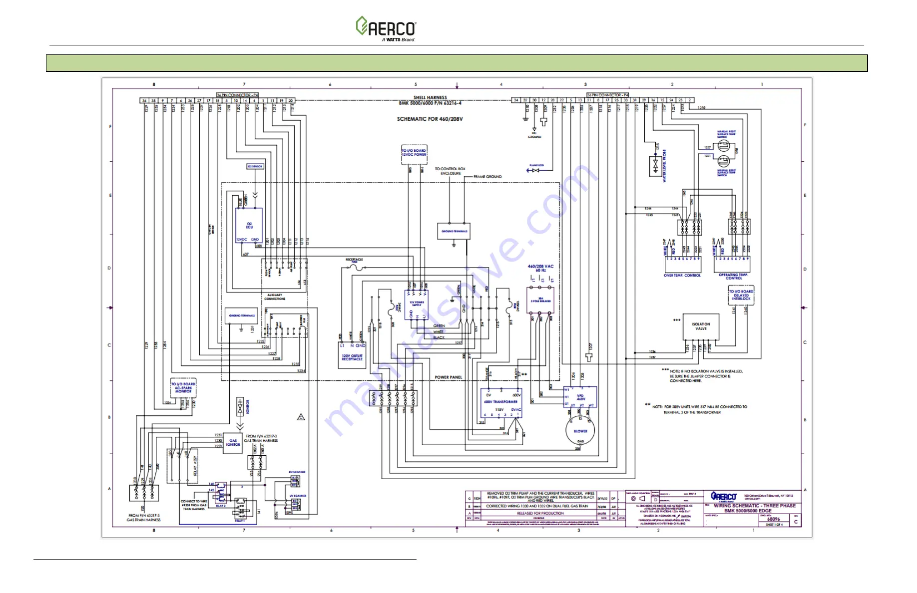 Watts Aerco BMK 5000 Operation And Service Manual Download Page 158