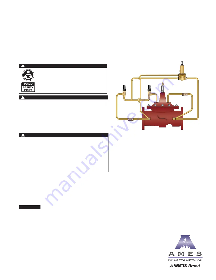 Watts Ames 620GD Installation Operation & Maintenance Download Page 1