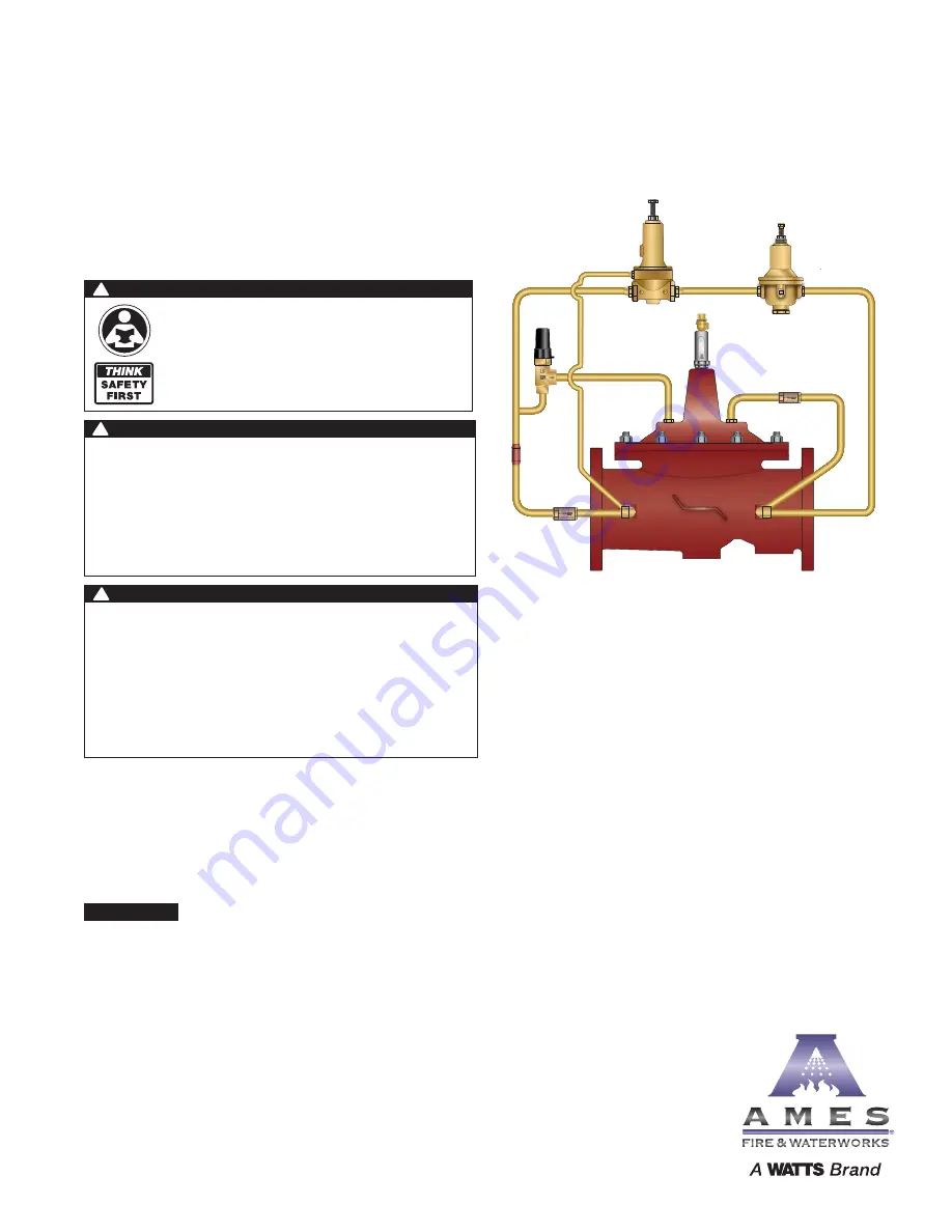 Watts Ames 912GD-01 Скачать руководство пользователя страница 1