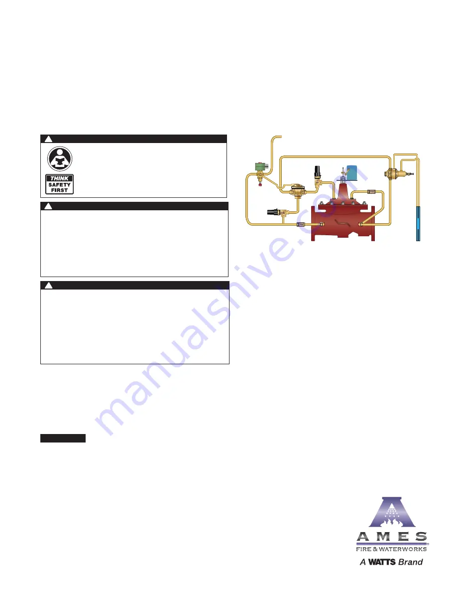 Watts AMES 984GD Installation, Operation And Maintenance Manual Download Page 1