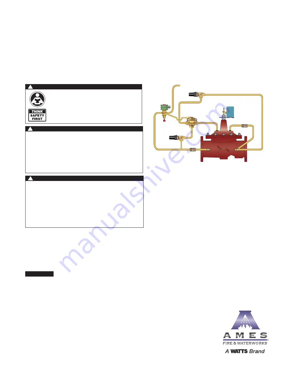 Watts Ames 986GD Installation, Operation And Maintenance Manual Download Page 1