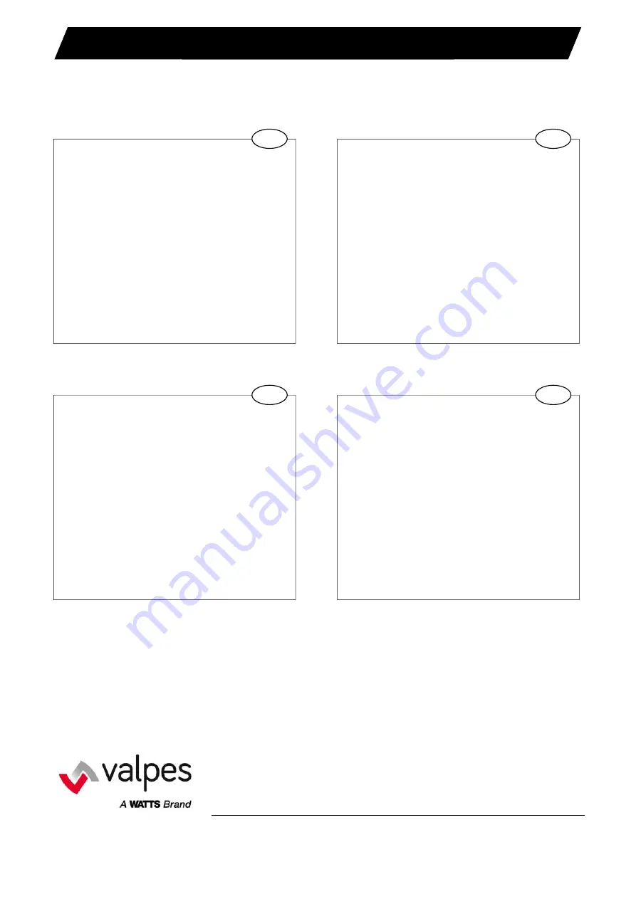 Watts valpes VTX Installation And Operation Manual Download Page 44