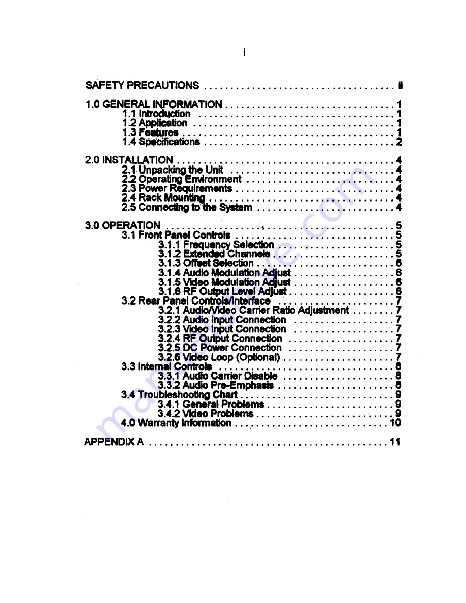 Wavecom Agile 2020 Operator'S Manual Download Page 3