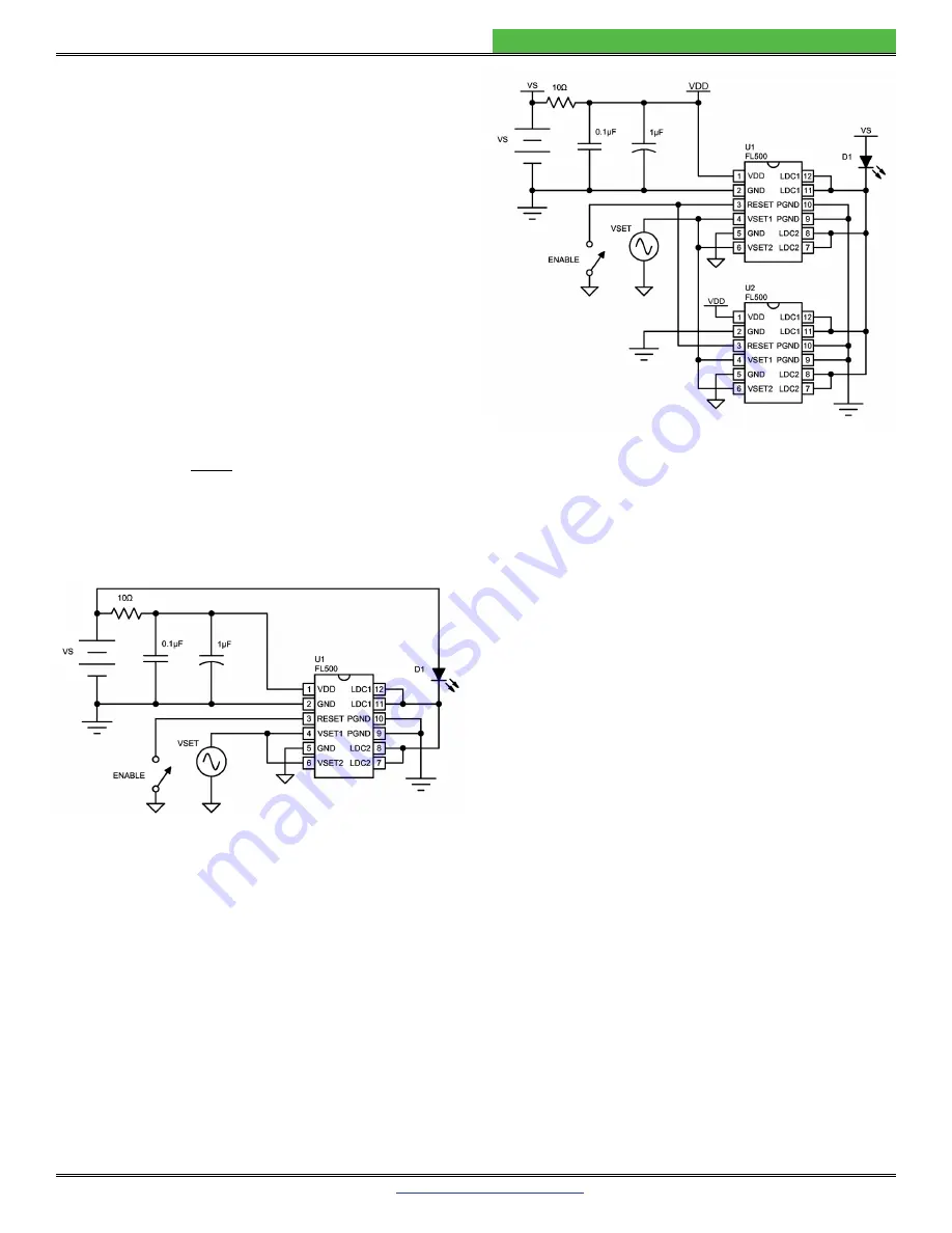 Wavelength Electronics FL500 Datasheet And Operating Manual Download Page 9