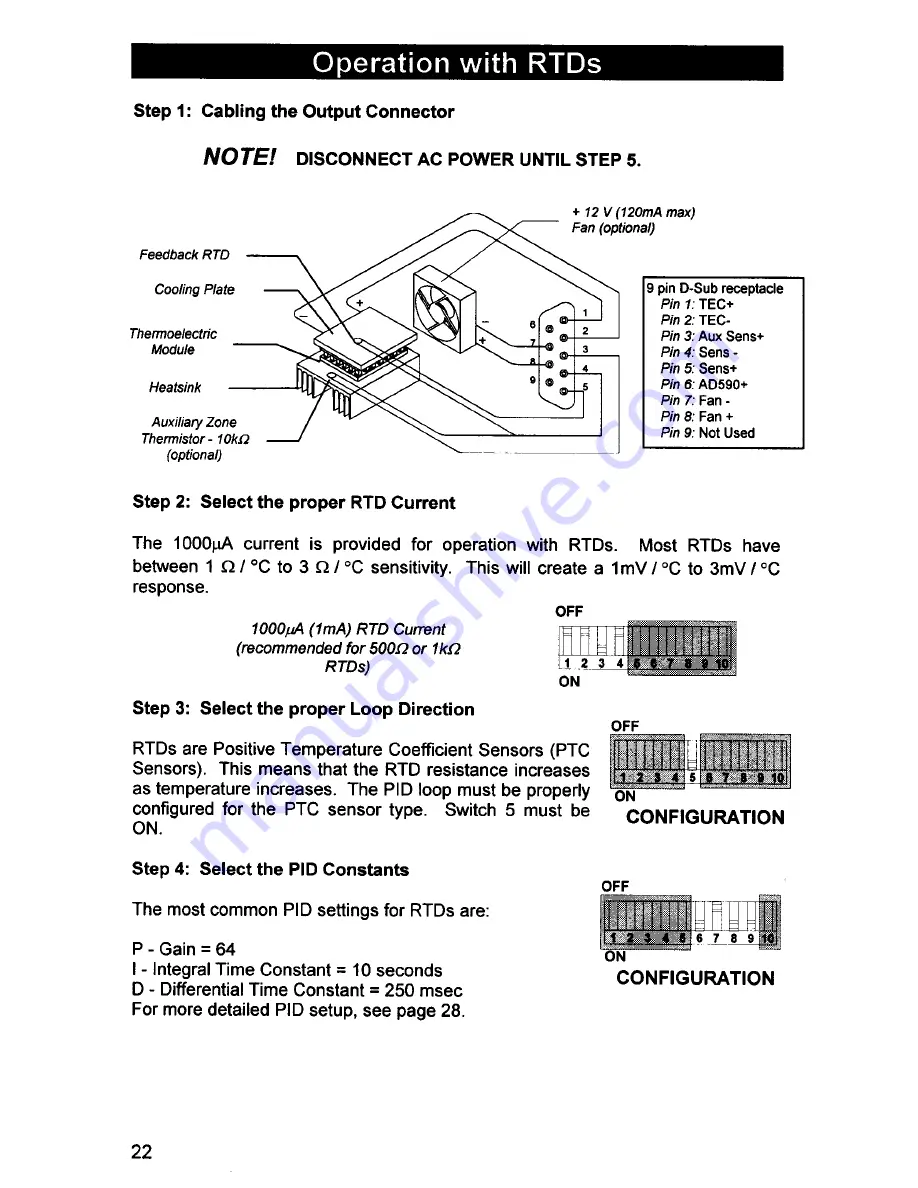 Wavelength Electronics LFI-3500 Series User Manual Download Page 22