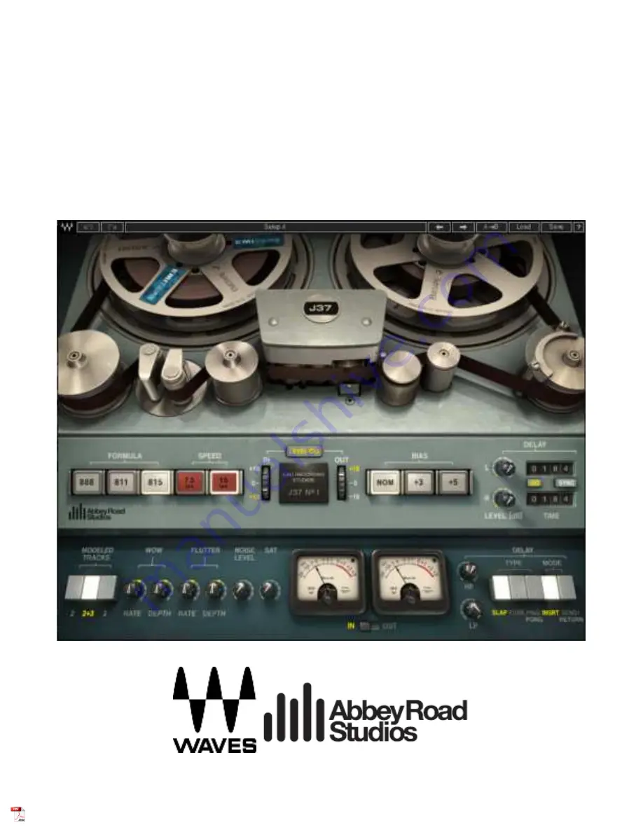 Waves ABBEY ROAD J37 User Manual Download Page 1