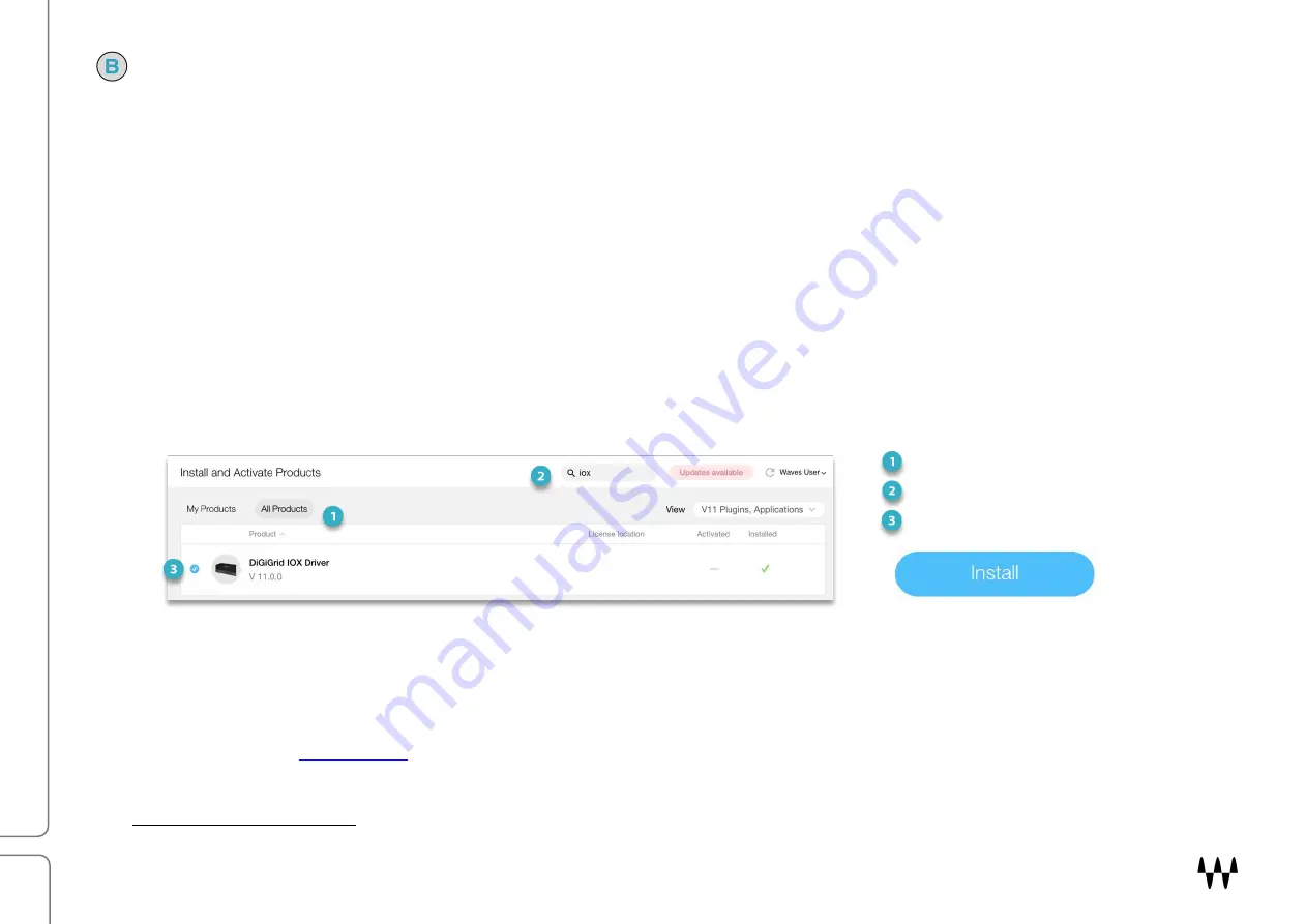 Waves LIVE Cadac SoundGrid I/O User Manual Download Page 7