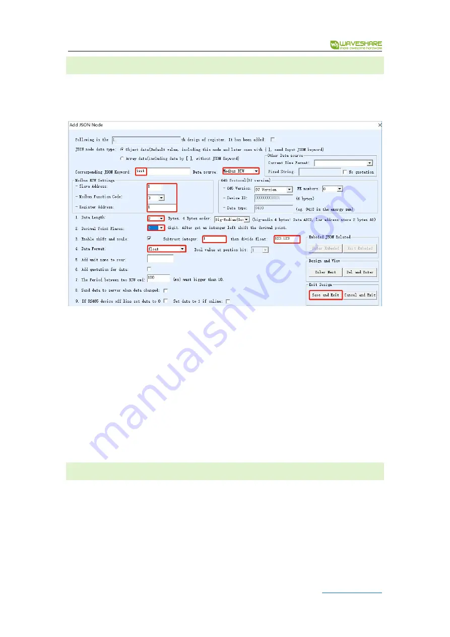 Waveshare RS485 TO ETH Manual Download Page 23